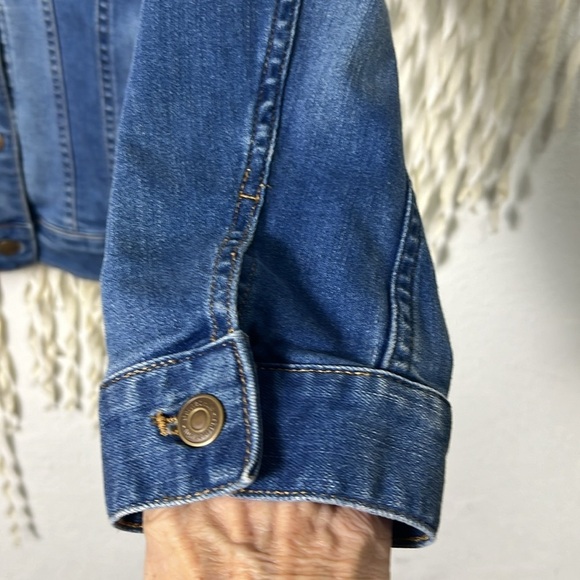 Garnet Hill Denim Jacket Size 16 - Picture 3 of 10